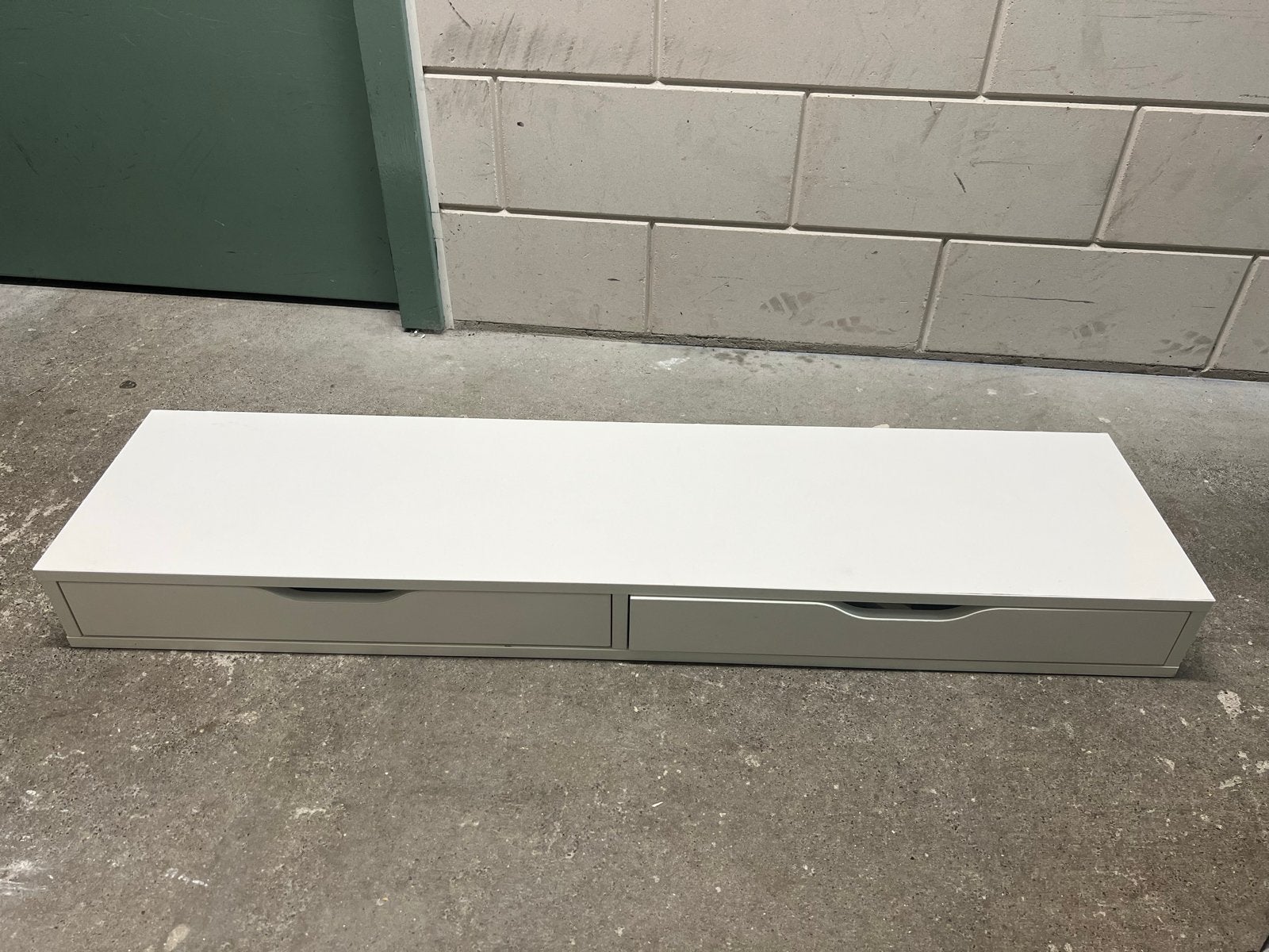 IKEA HANSCHULT plank met lades en beugels, Ophalen, Gebruikt