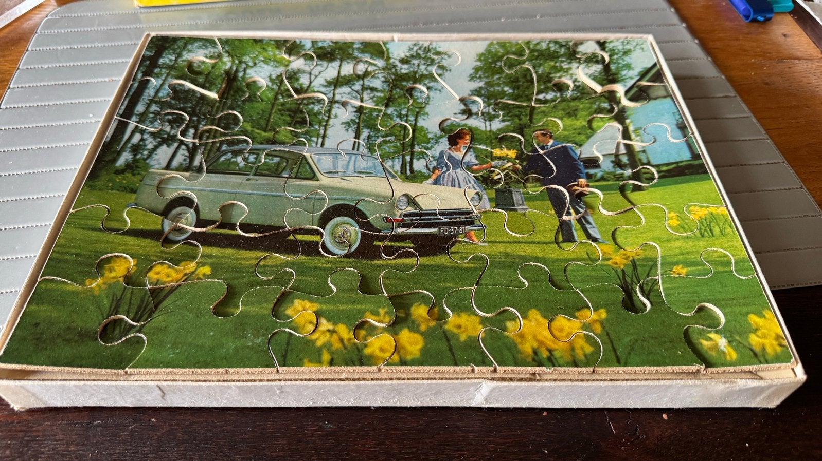 DAF auto-puzzle, Verzamelen, Ophalen of Verzenden, Gebruikt