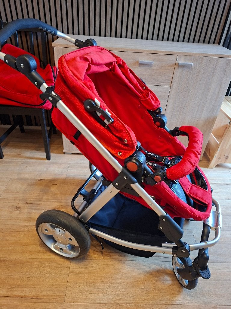 Te koop: kinderwagen 2-in-1 (reiswieg en wandelwagen)., Gebruikt, Combiwagen, Verstelbare duwstang, Ophalen