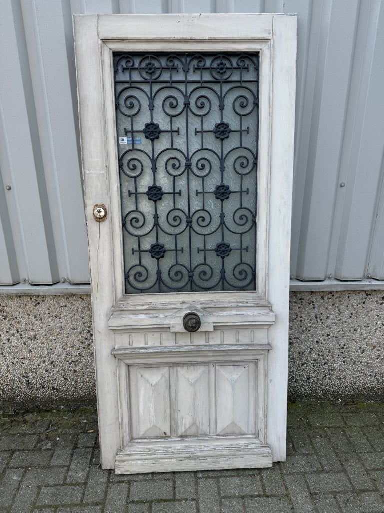 Antieke eiken voordeur 92,5 x 207, Jurgen.hoogenboezem@gmail.com, 80 tot 100 cm, Buitendeur, Glas
