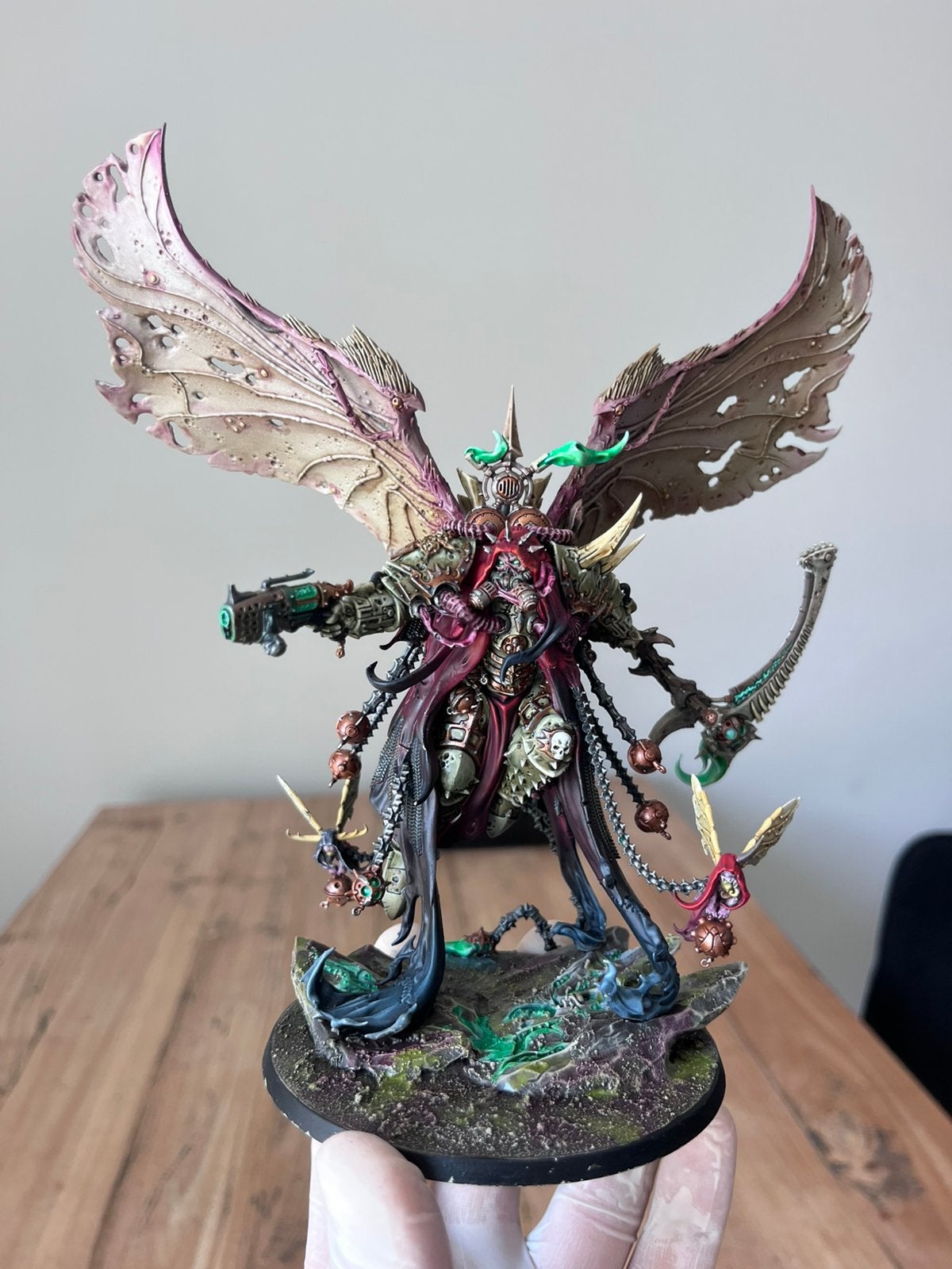 Warhammer 40k Mortarion Death Guard Primarch, Hobby en Vrije tijd, Wargaming, Ophalen of Verzenden, Zo goed als nieuw, Warhammer