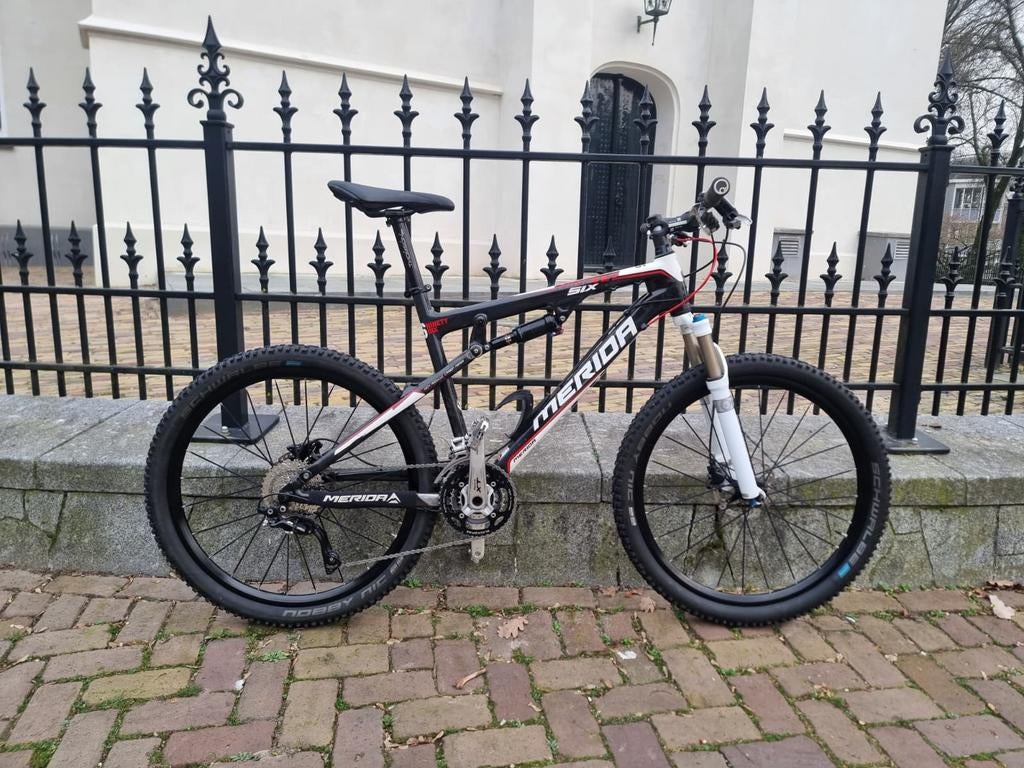 Merida Ninety-Six Fully MTB (Fox/XT/carbon/Maat L), Fietsen en Brommers, Fietsen | Mountainbikes en ATB, Fully, Ophalen, Gebruikt