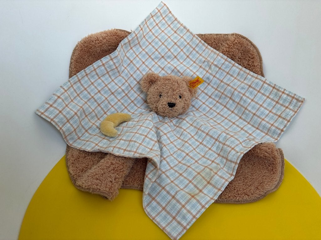 K2769 Steiff doekje beer, Ophalen of Verzenden, Zo goed als nieuw, Overige typen