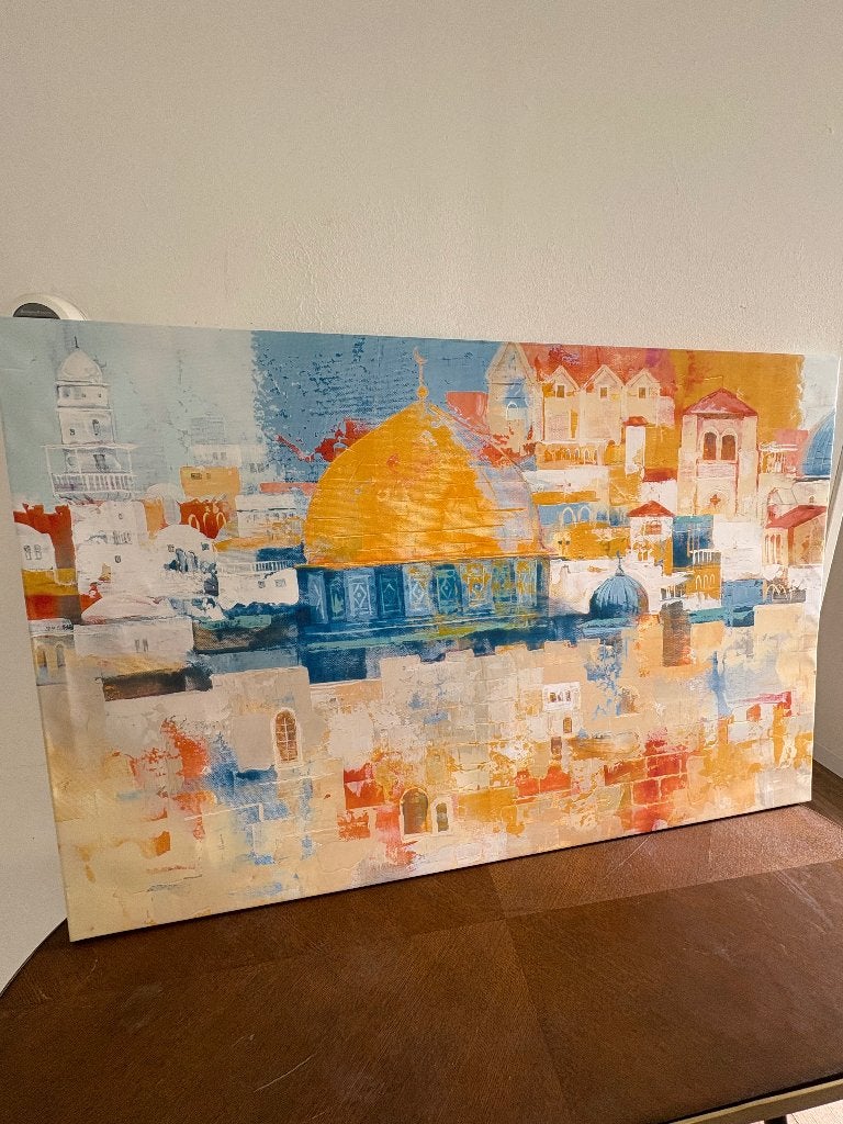 Schilderij Canvas, Ophalen, Zo goed als nieuw, Schilderij, 75 cm of meer