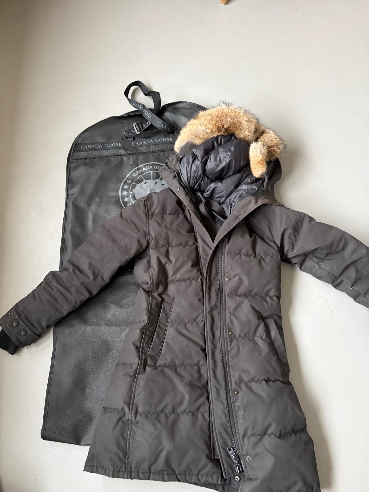 Canada Goose jas, maat XS/P, zo goed als nieuw, Ophalen of Verzenden, Zo goed als nieuw, Maat 34 (XS) of kleiner, Grijs