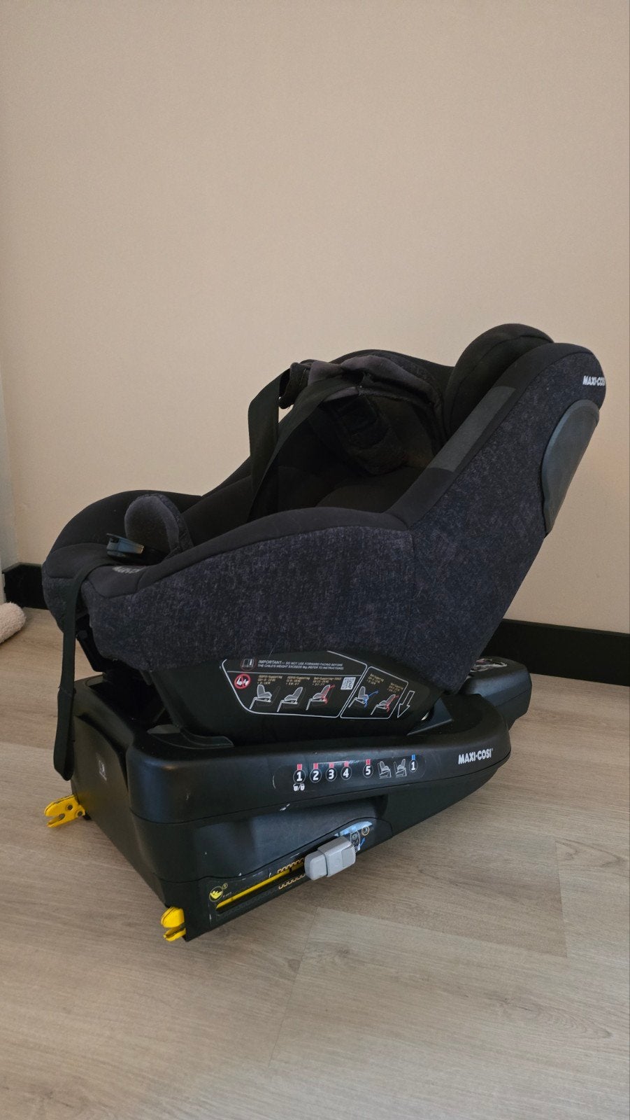 Maxi-Cosi Beryl autostoel , Isofix , Demin blauw, Ophalen, 9 t/m 18 kg, Zo goed als nieuw, Isofix