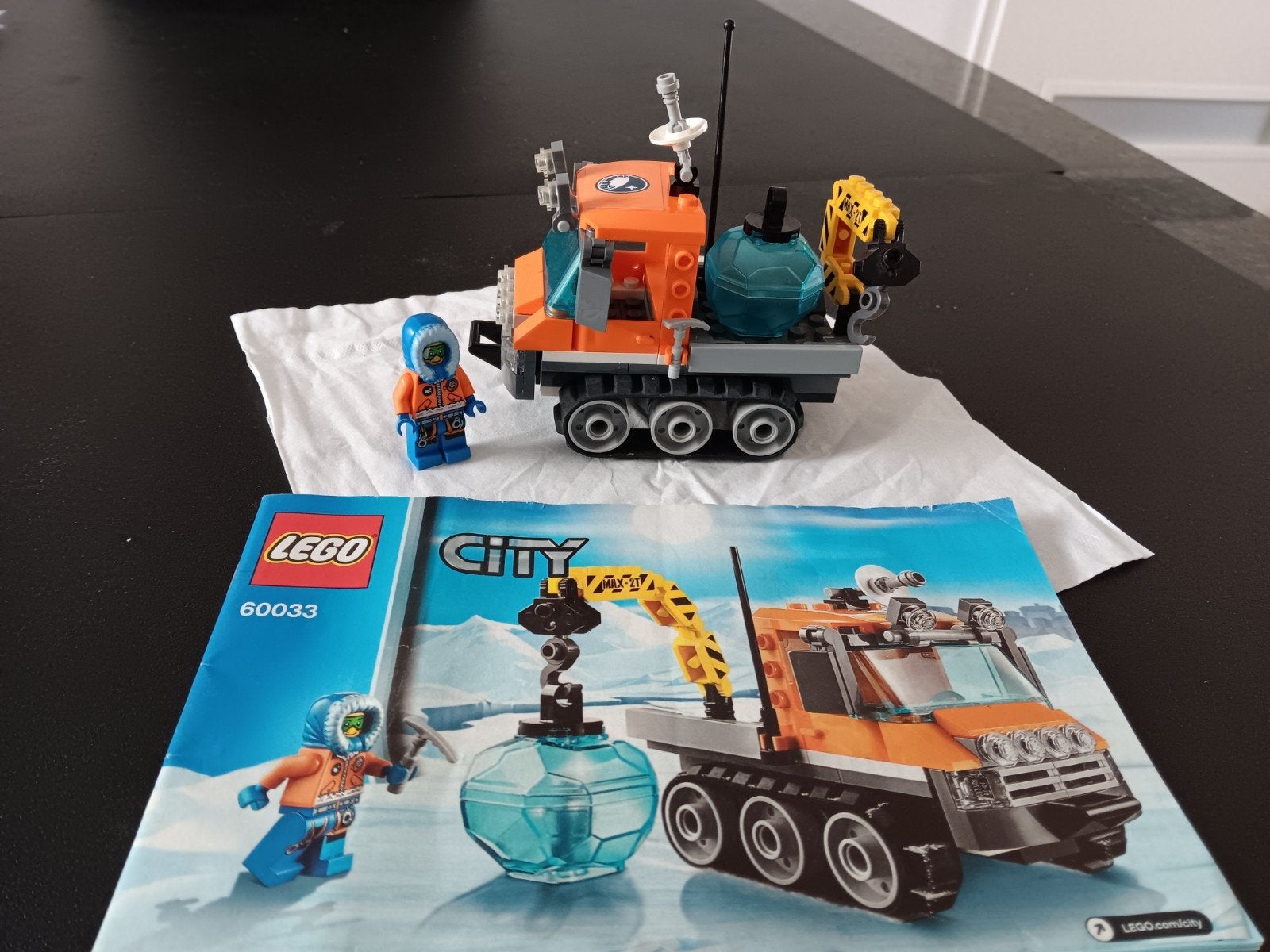 Lego City 60033 Arctische rupsvoertuig met minifiguur, City, Lego, Ophalen of Verzenden, Zo goed als nieuw