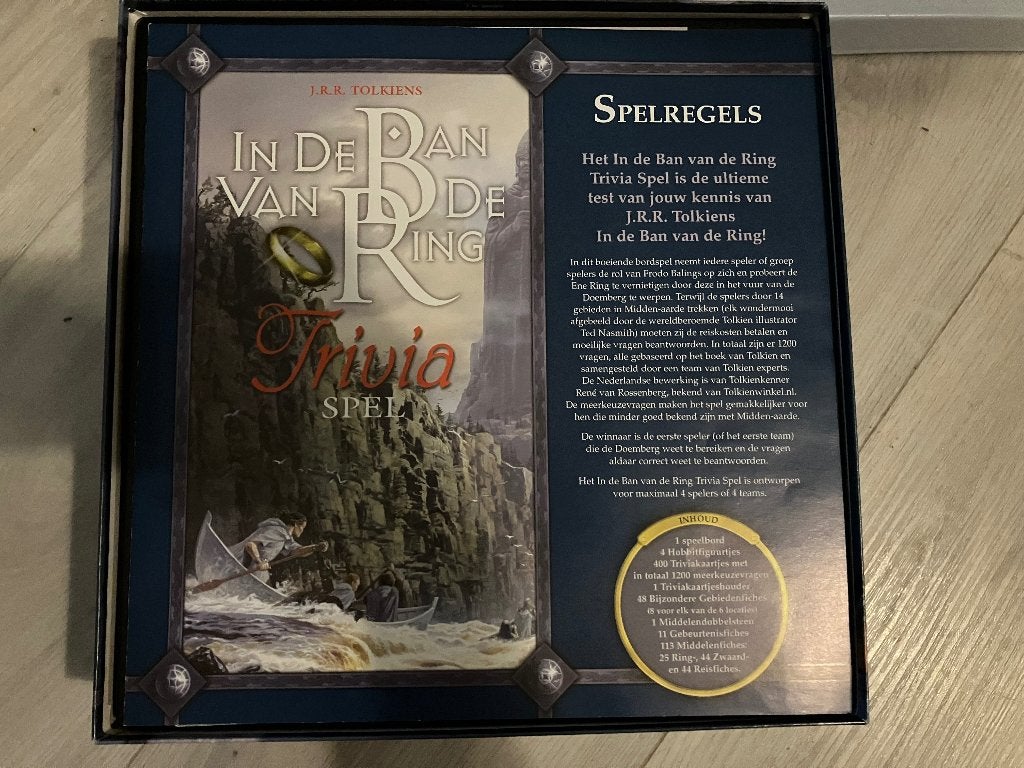 In de ban van de ring trivia, Hobby en Vrije tijd, Gezelschapsspellen | Bordspellen, Vijf spelers of meer, Ophalen of Verzenden