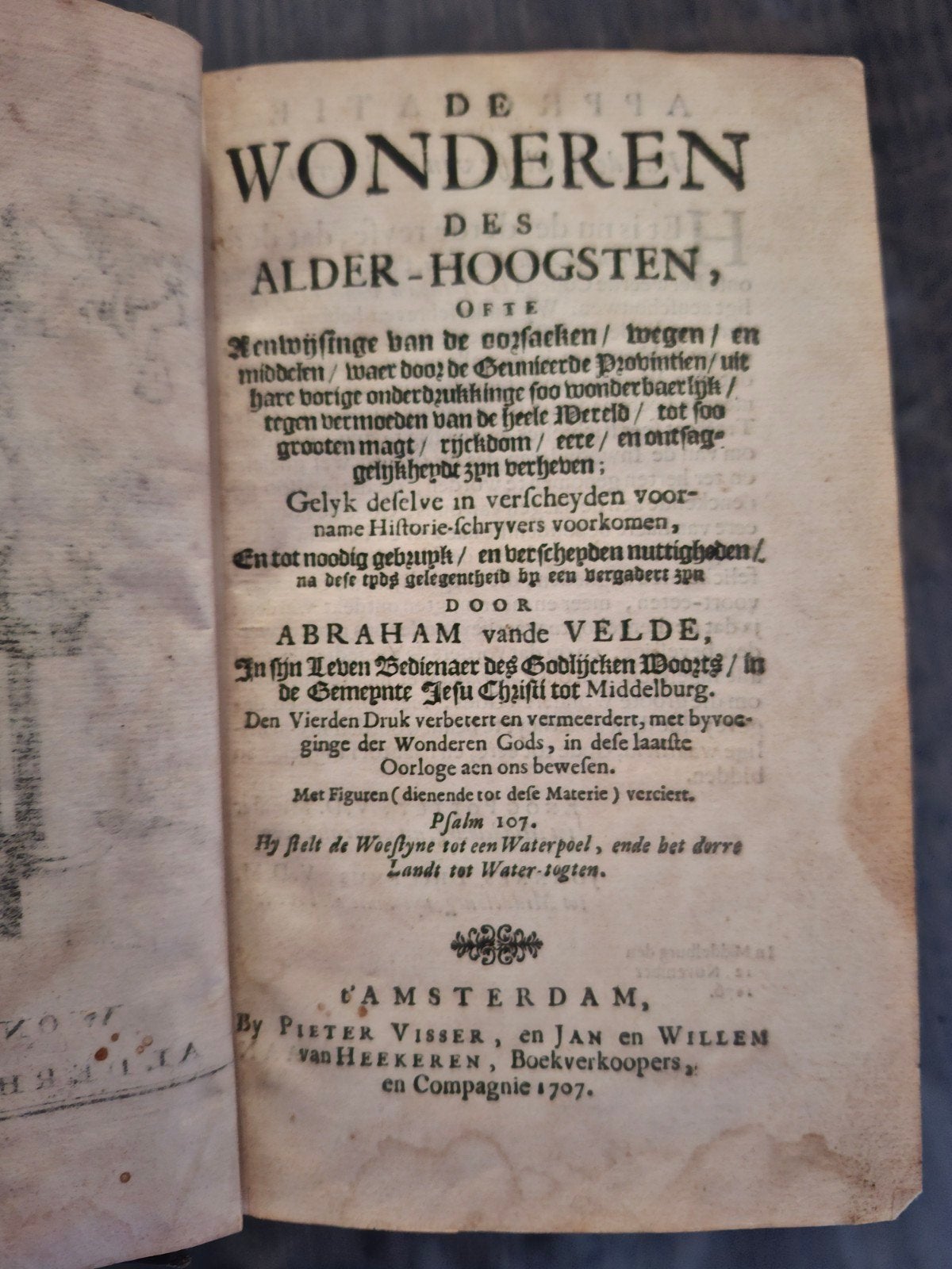 De wonderen des Allerhoogsten ( Abraham van de Velde), Ophalen of Verzenden