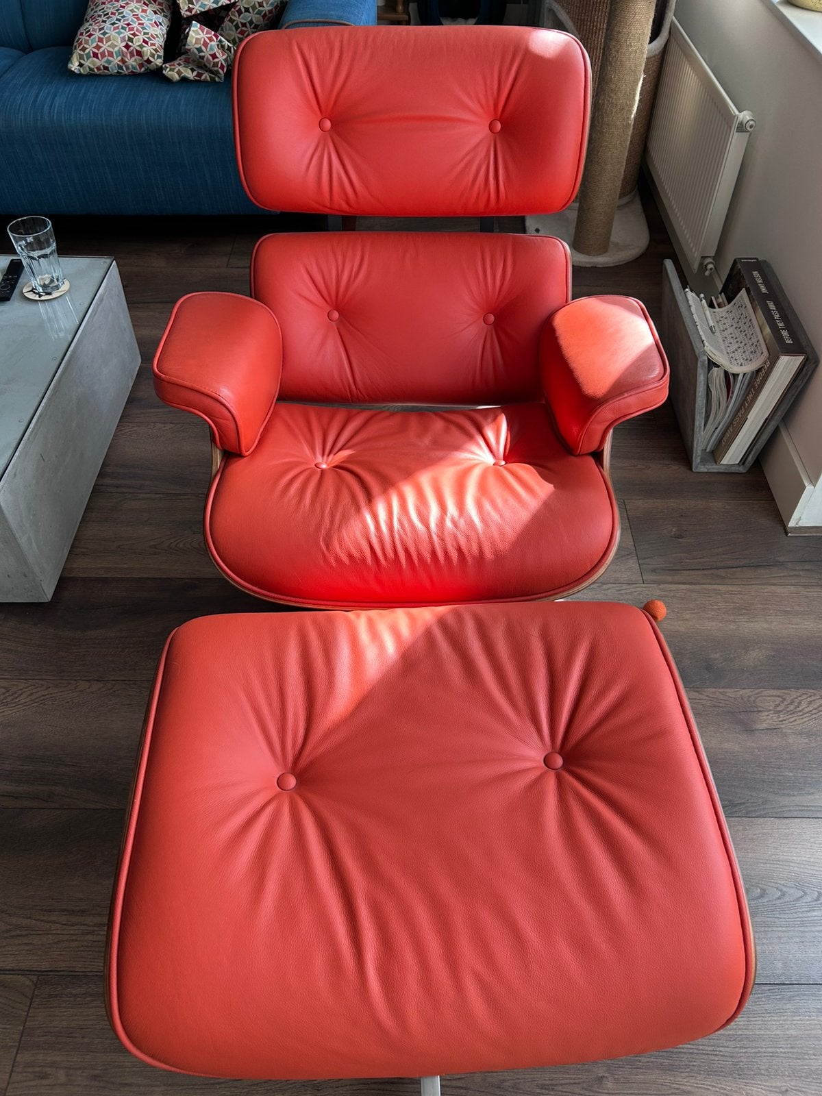 Lounge stoel +hocker zgan, Huis en Inrichting, Fauteuils, Ophalen, Zo goed als nieuw, 75 tot 100 cm