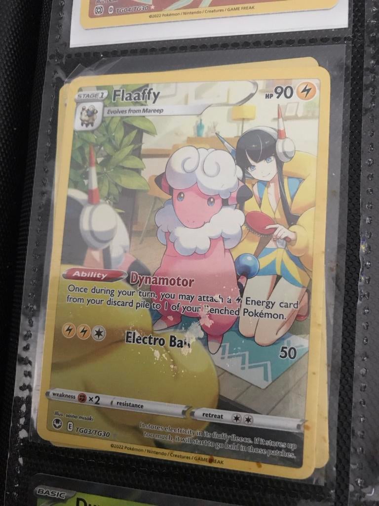 Pokémon Kaart Flaaffy TG03/TG30 Trainer Gallery, Ophalen of Verzenden, Zo goed als nieuw, Losse kaart