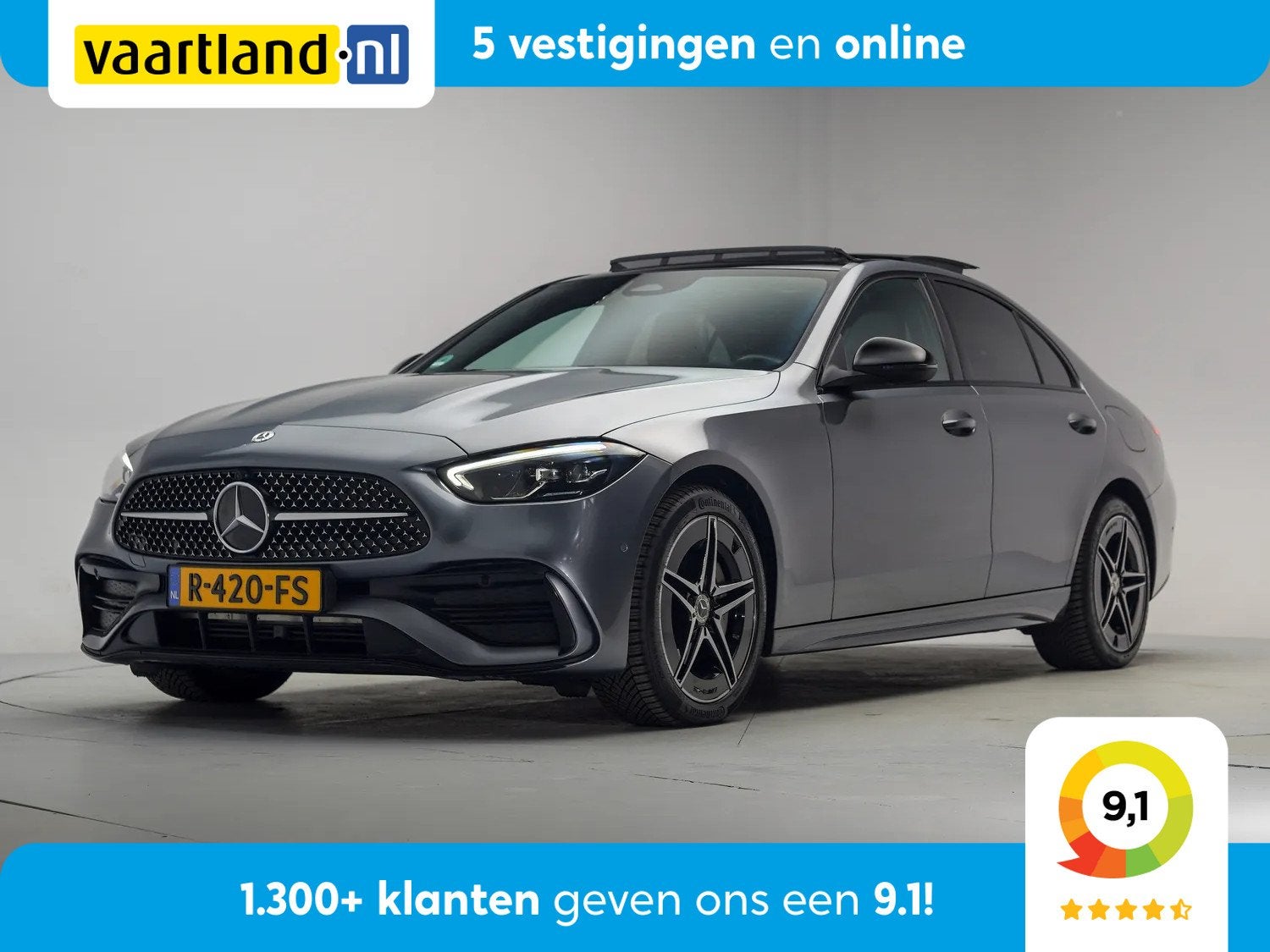 Mercedes-Benz C-Klasse 300e AMG Line Limited Aut. [ Panorama, Auto's, Automaat, 167 km/l, Bedrijf, Hybride Elektrisch/Benzine