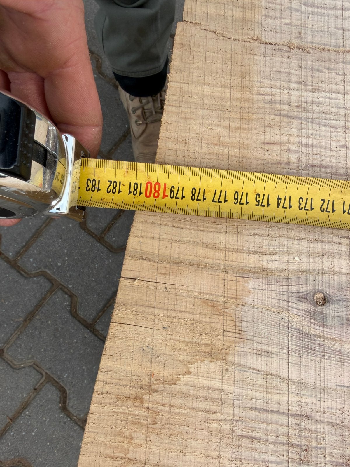 Mooie eiken platen 180x60-70x5cm, Ophalen, Zo goed als nieuw, 250 cm of meer, Balken