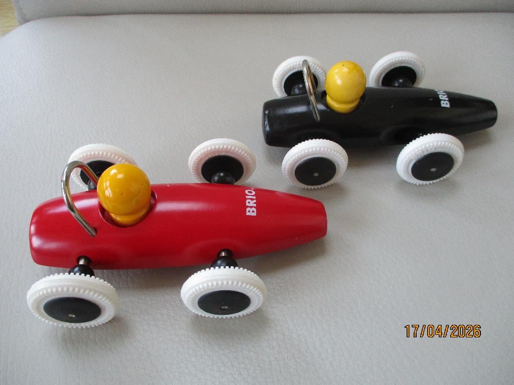 BRIO - houten speelgoed - raceauto, Ophalen of Verzenden, Gebruikt, Duw- of Trekspeelgoed