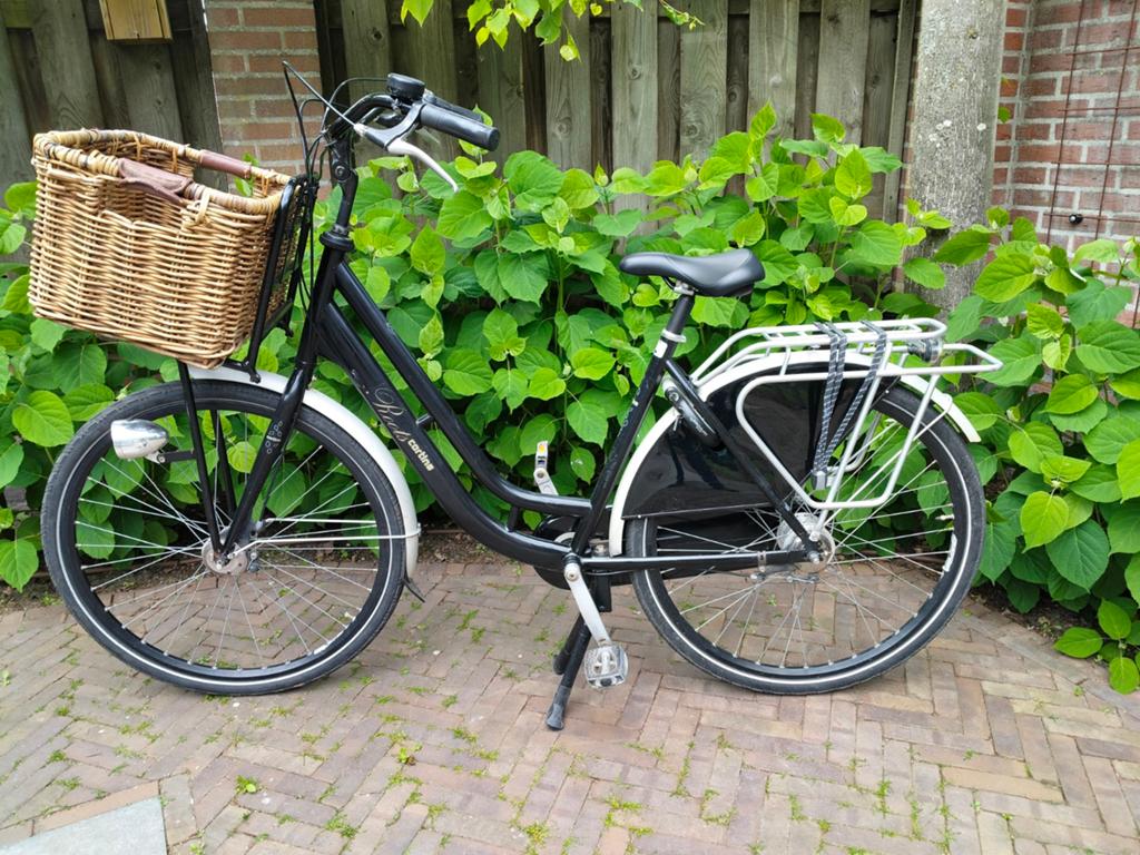 Mooie Cortina Roots damesfiets met mand - framemaat 52 cm, Gebruikt, Versnellingen, 50 tot 53 cm, Trommelrem