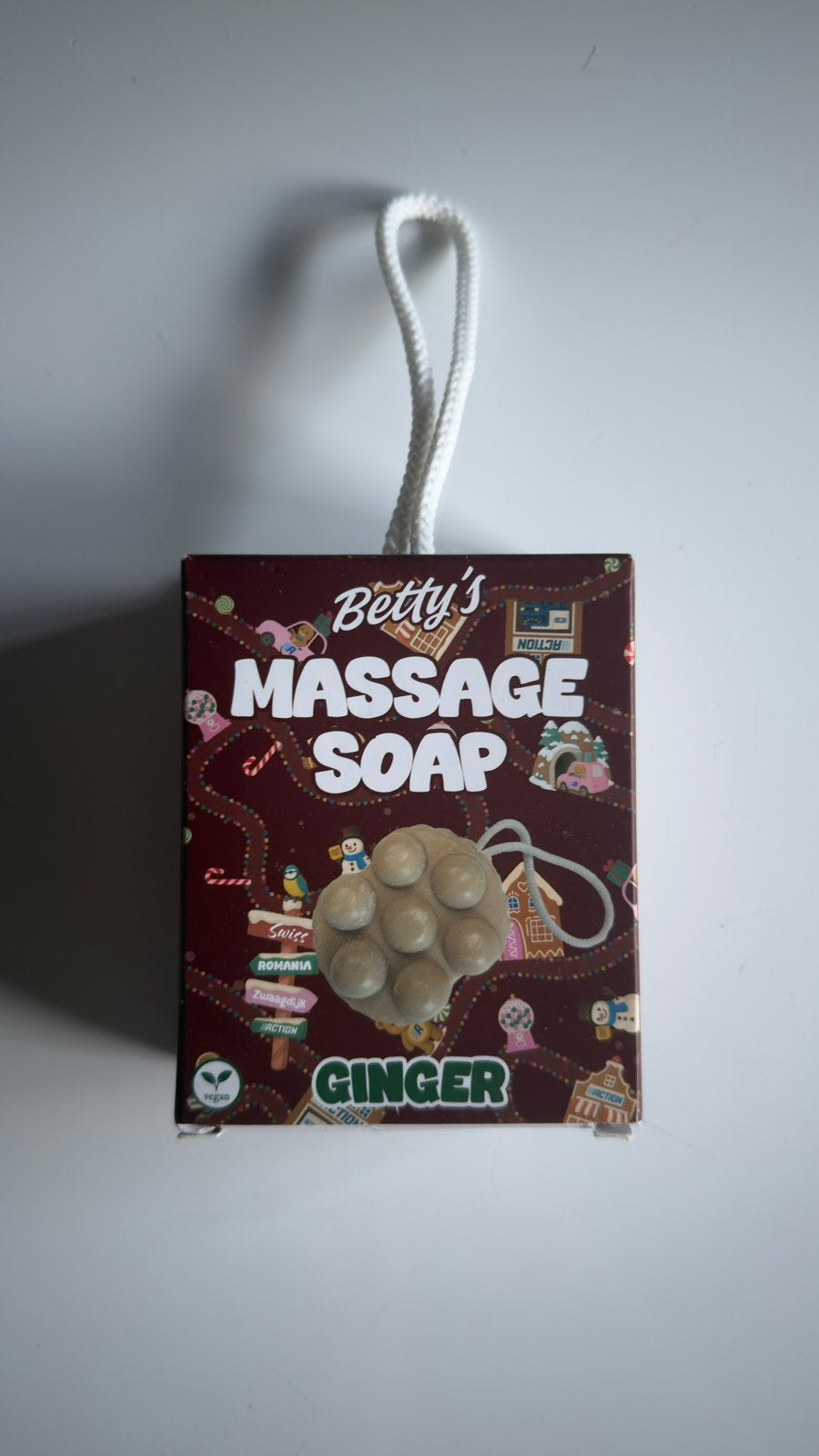 Massage zeep, ginger, vegan, Betty’s, Ophalen of Verzenden, Nieuw, Bad & Douche