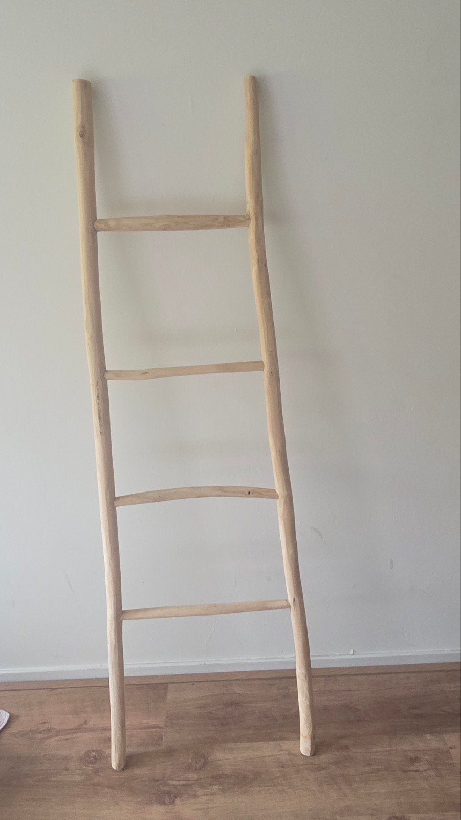 Decoratieve houten ladder - Zo goed als nieuw, Ophalen, Zo goed als nieuw, Ladder, 2 tot 4 meter