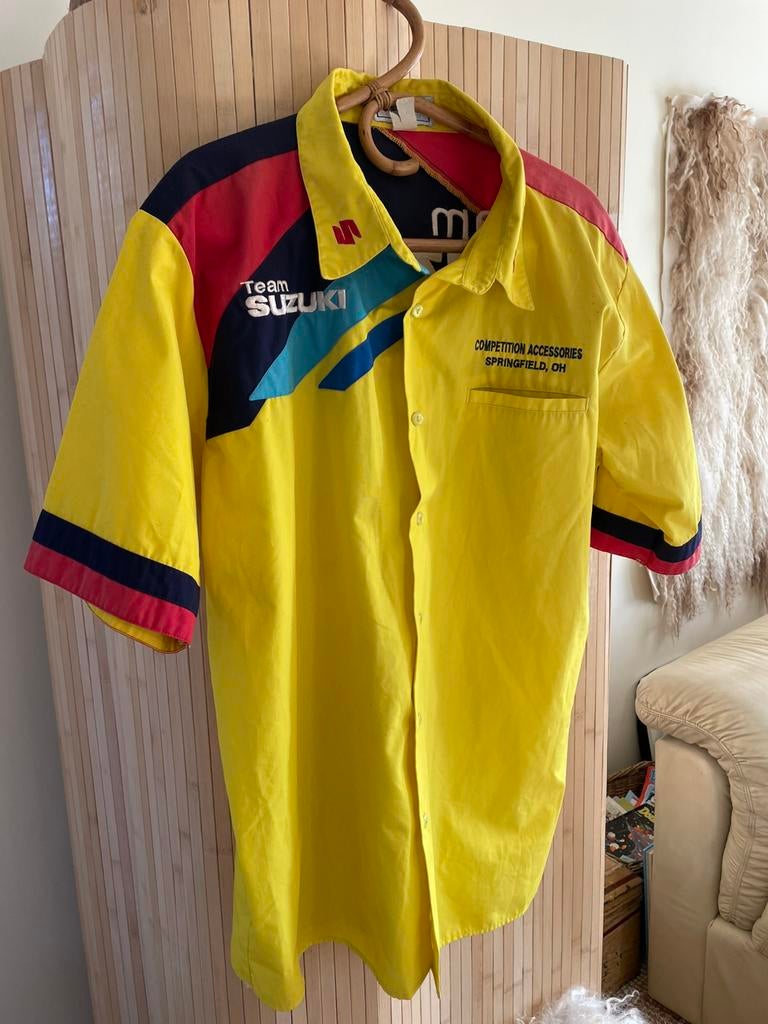 Bijzondere originele Team Suzuki vintage overhemd, Ophalen of Verzenden, Zo goed als nieuw, Voetbal