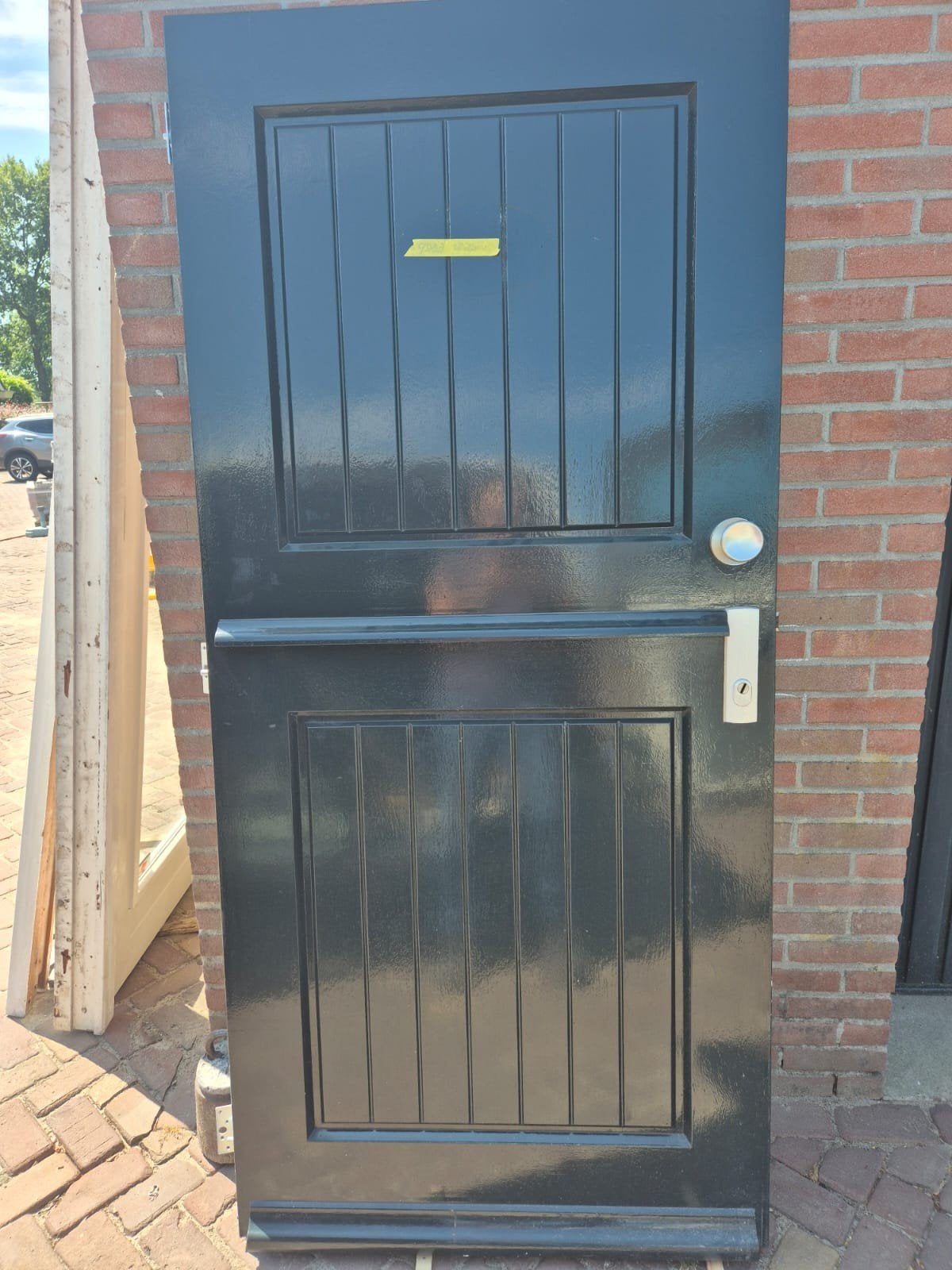 Hardhouten voordeur, Ophalen, Gebruikt, 80 tot 100 cm, Buitendeur
