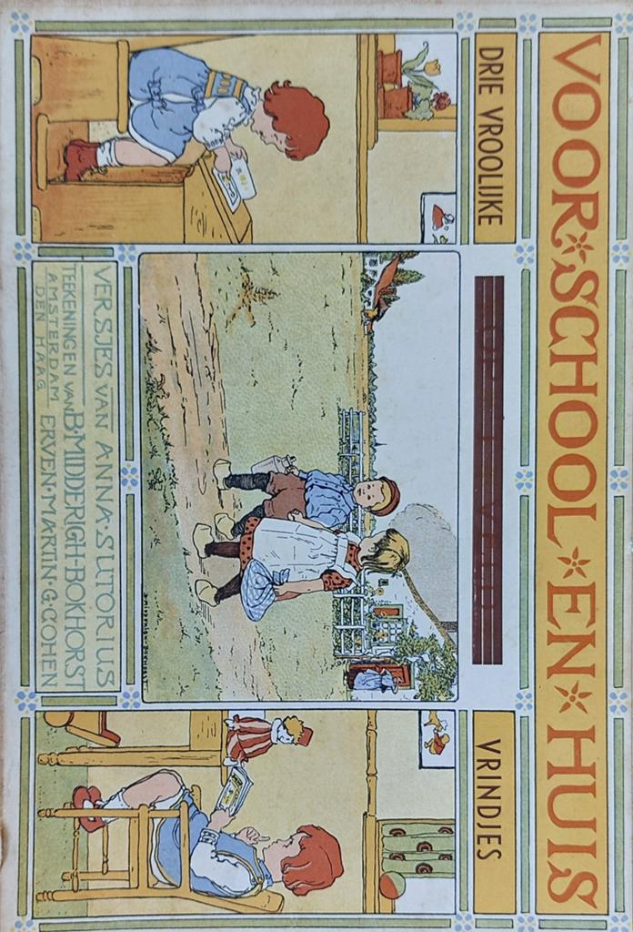 Voor School en Huis: Drie Vroolijke Vrindjes (Anna Sutoris), Antiek en Kunst, Ophalen of Verzenden, Anna Sutoris
