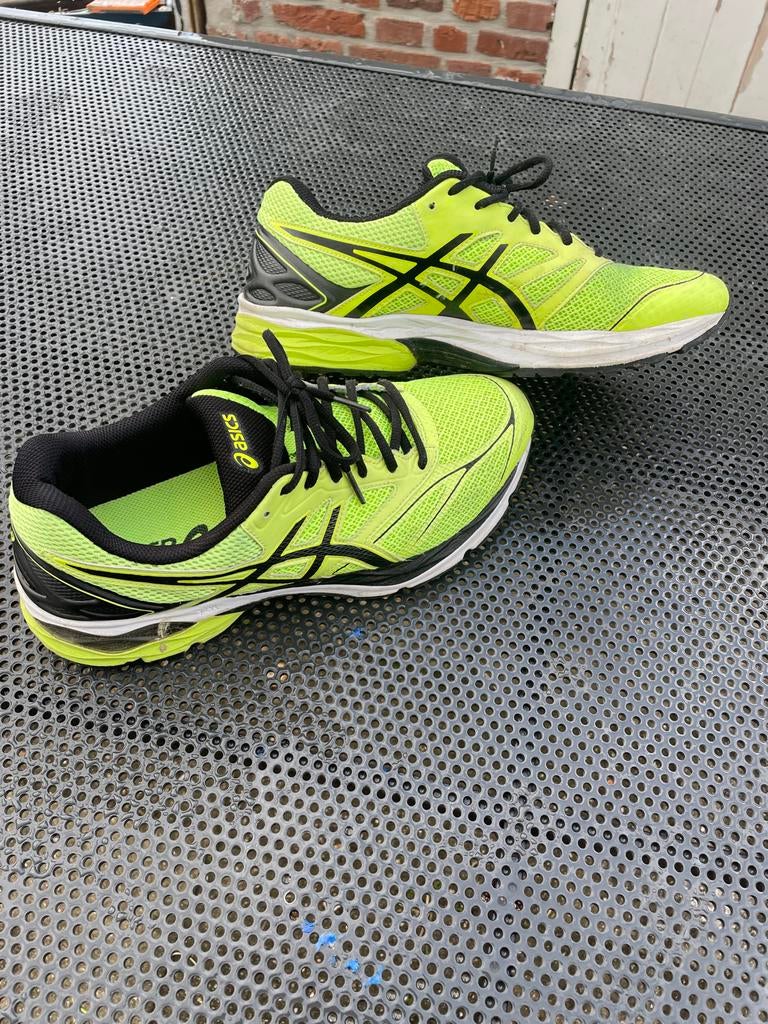 ASICS hardloopschoenen - Felgroen/Zwart, Ophalen, Zo goed als nieuw, Hardloopschoenen, Asics