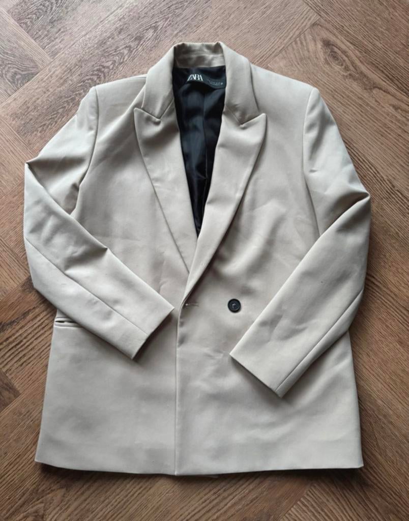 Zara blazer | maat XS, Ophalen of Verzenden, Zo goed als nieuw, Maat 34 (XS) of kleiner, Beige