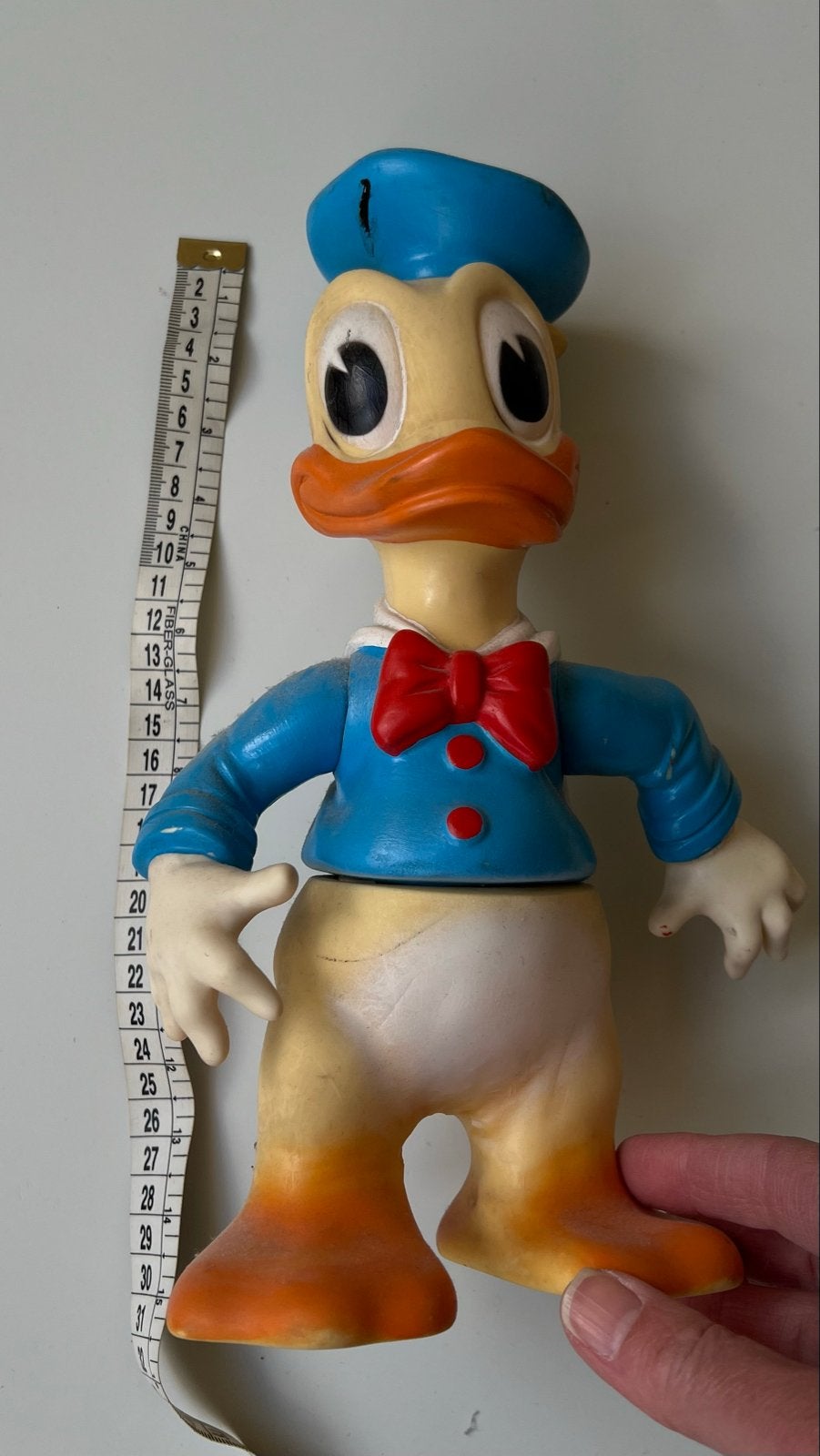 Vintage Donald Duck, Kwik, Kwek of Kwak, Pluto plastic poppe, Ophalen of Verzenden, Gebruikt