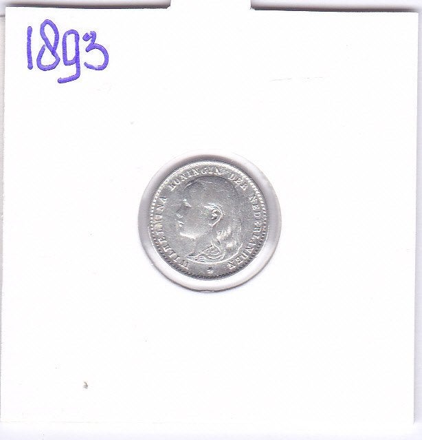 10 cent 1893 voor slechts 19 euro, Zilver, Ophalen of Verzenden, 10 cent, Koningin Wilhelmina