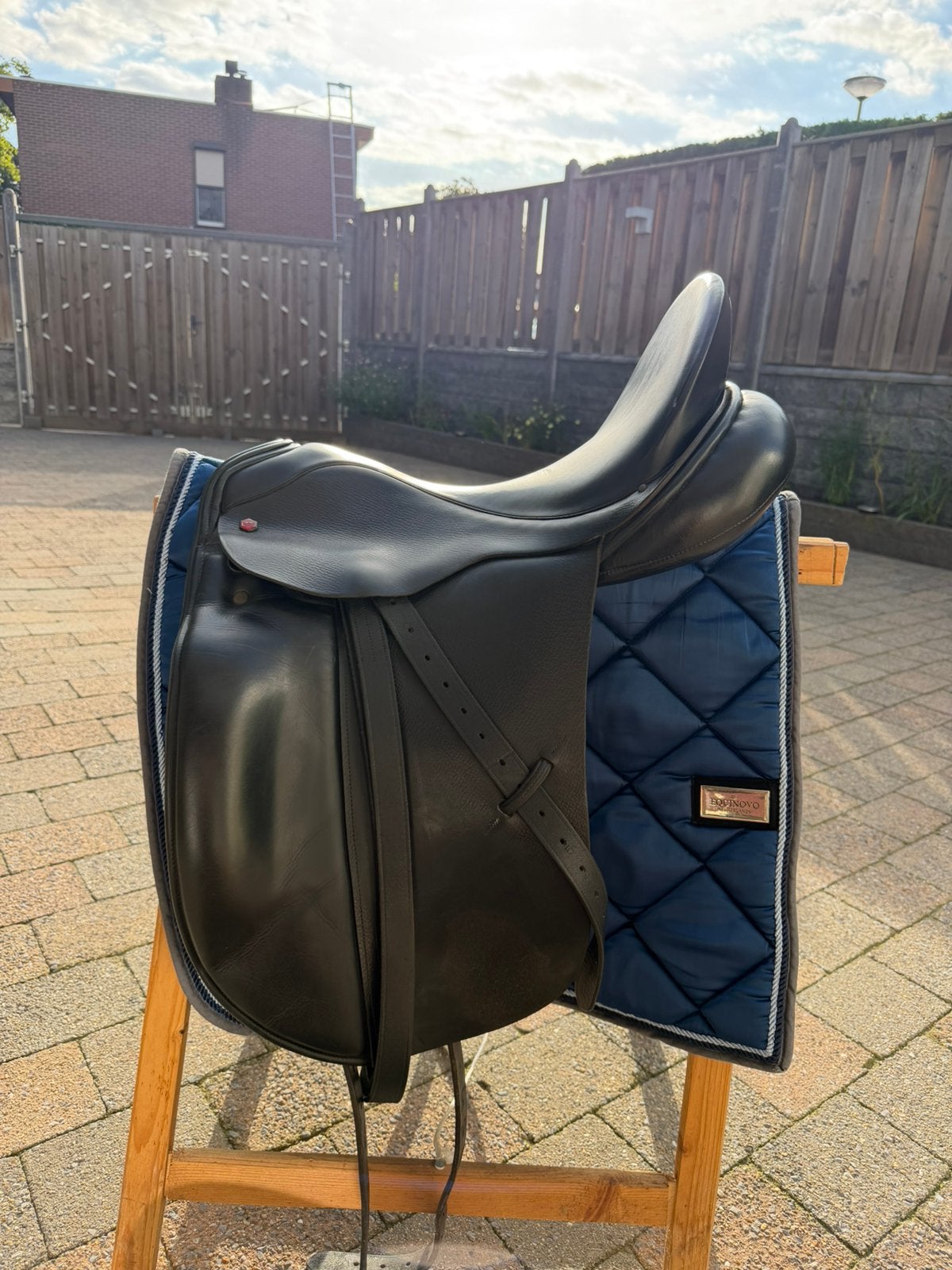 Dressuurzadel Albion SLK, Dieren en Toebehoren, Gebruikt, Dressuur, Wijd, Overige merken