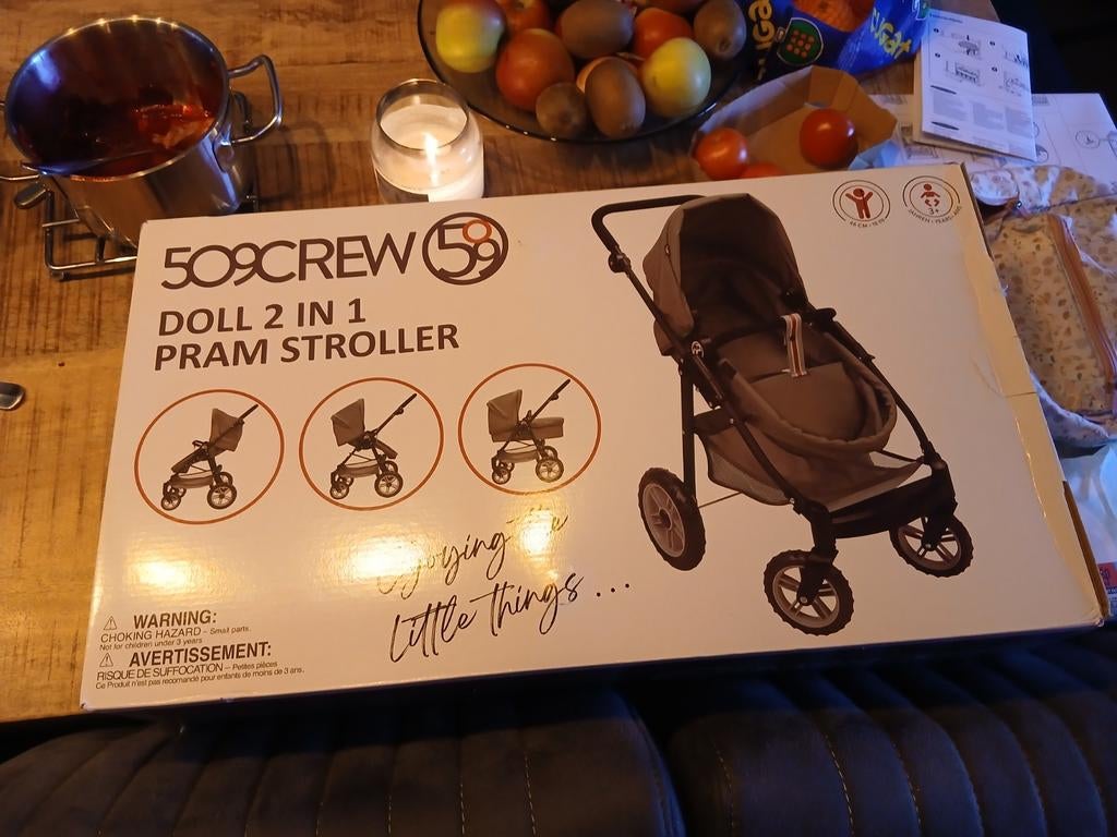 Nieuwe 509CREW Doll 2-in-1 Pram Stroller - Poppenwagen, Ophalen of Verzenden