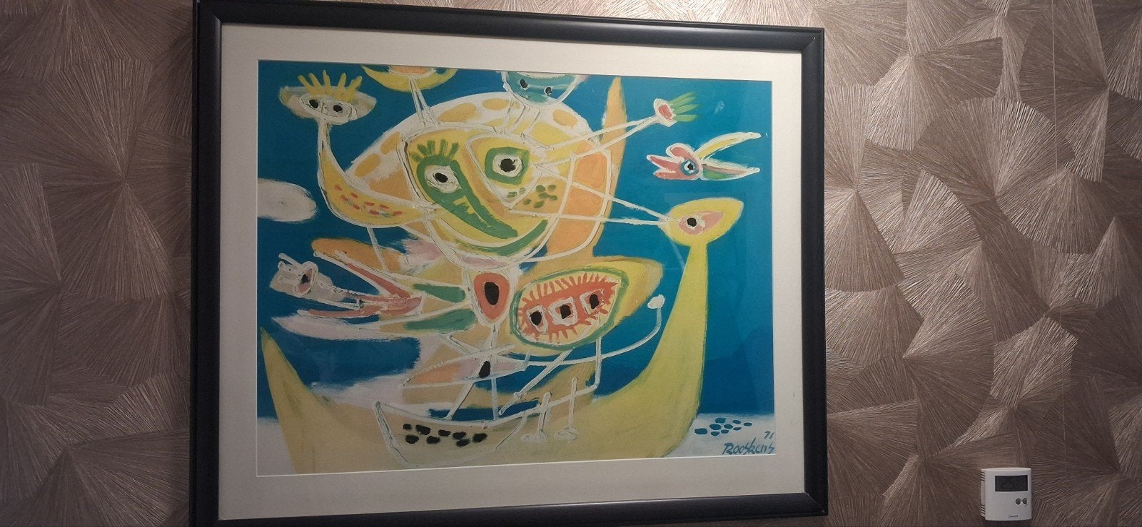 CoBrA kunstdruk Anton Rooskens 1971, Ophalen