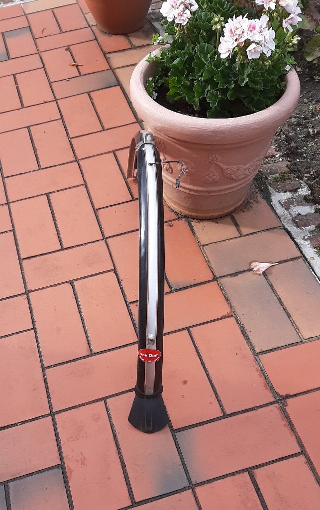 Koga Achterspatbord 28 inch 45 mm Zilver - Zwart, Fietsen en Brommers, Ophalen, Oldtimerfiets, Kunststof, Zo goed als nieuw