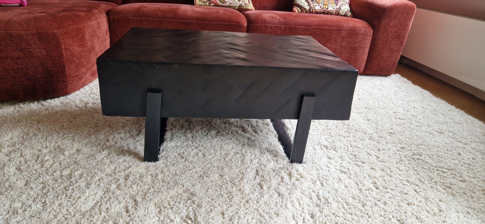 Salontafel Float mangohout Label51, Ophalen, Rechthoekig, 100 tot 150 cm, 50 tot 100 cm