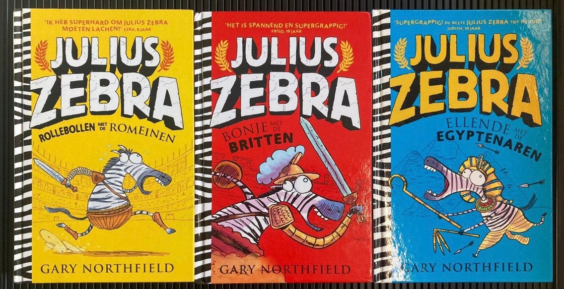 3X JULIUS ZEBRA - Gary Northfield, Ophalen of Verzenden, Zo goed als nieuw