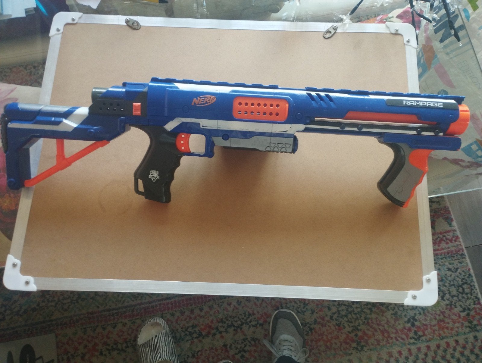Nerf N-Strike Elite Rampage Blaster, Verzenden, Gebruikt