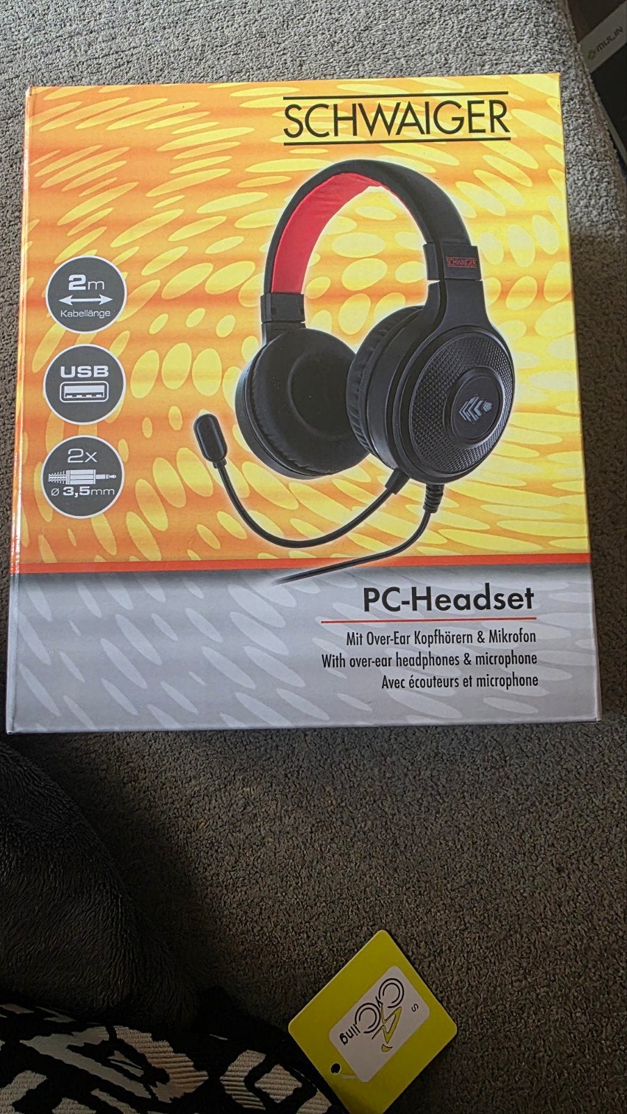 SCHWAIGER GHS1000 PC-Headset met microfoon, Ophalen of Verzenden, Over-ear, Gaming headset, Bedraad