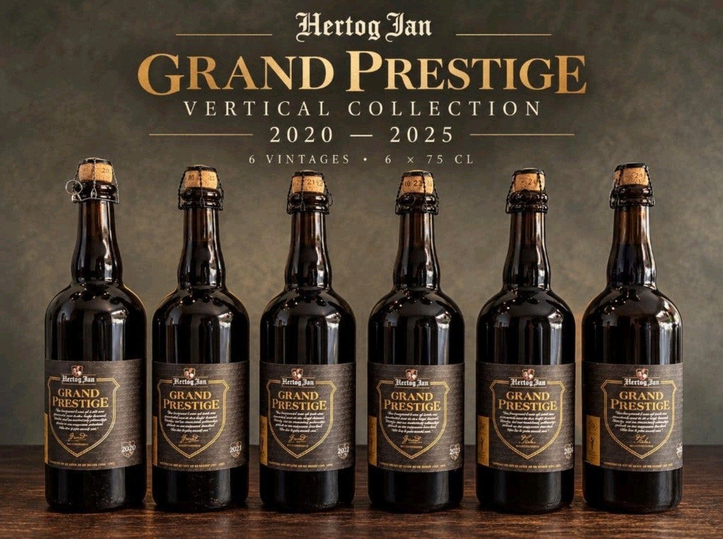 Hertog Jan Grand Prestige –2020-2025-Vertical Collection, Verzamelen, Ophalen of Verzenden, Nieuw, Flesje(s), Hertog Jan