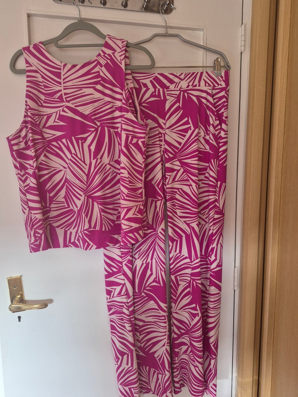Studio Anneloes travel set: top en broek met palmprint, Maat 38/40 (M), Studio Anneloes, Verzenden, Zo goed als nieuw