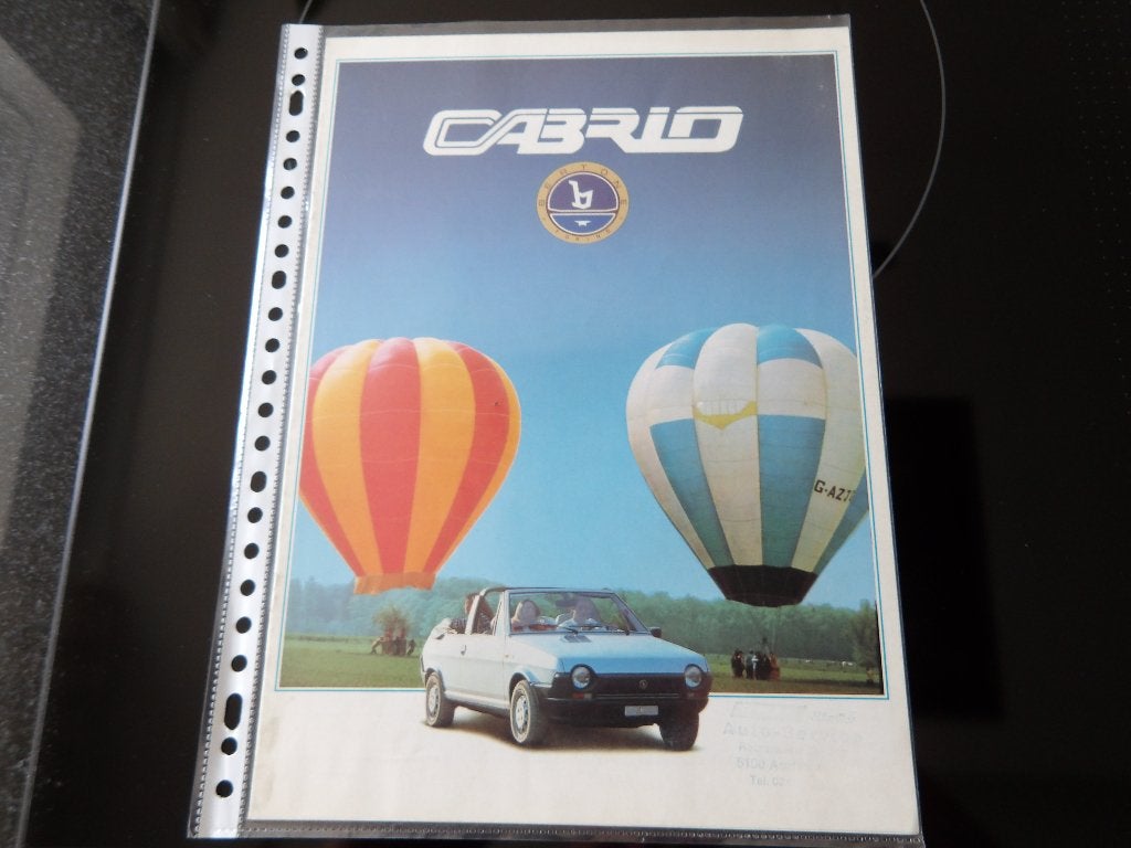 Fiat Ritmo Cabrio brochure (origineel), Algemeen, Ophalen of Verzenden, Zo goed als nieuw, Fiat