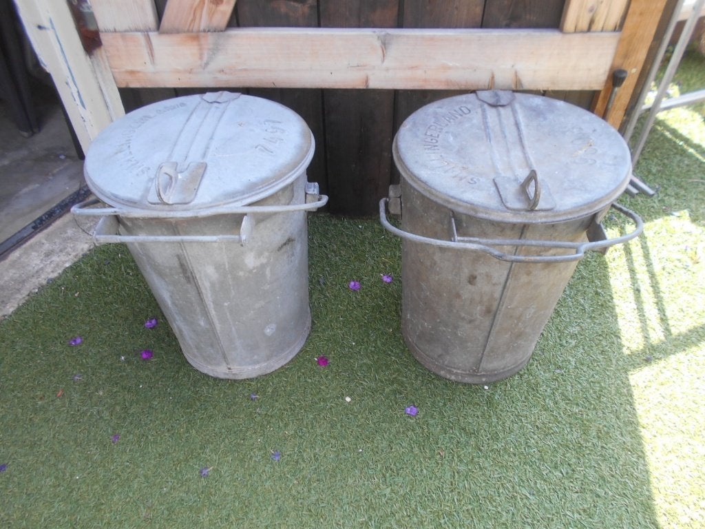 2 zinken asemmers met zeef, Tuin en Terras, Ophalen, Kunststof, Gebruikt, Minder dan 30 cm