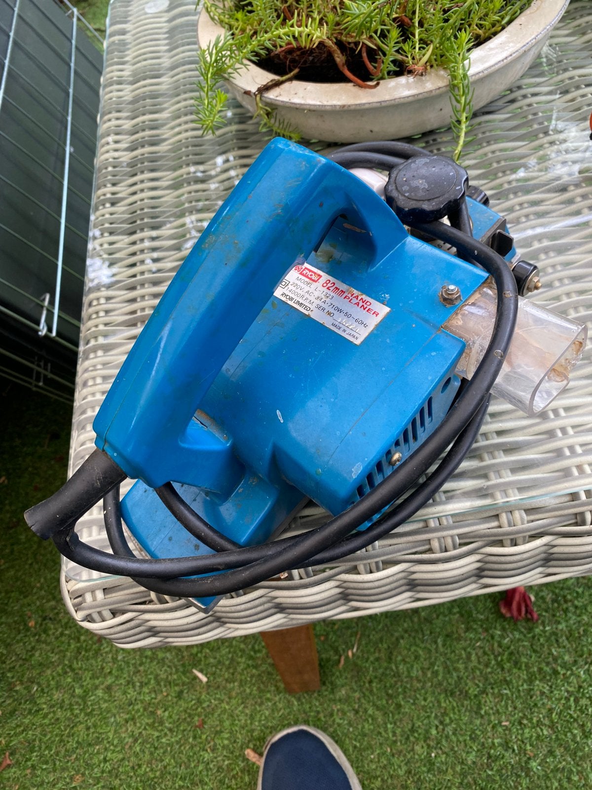 Ryobi 82 mm Handplaner /Schaafmachine, Doe-het-zelf en Verbouw, Ophalen of Verzenden, Gebruikt