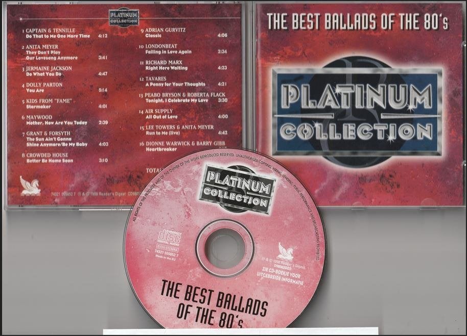 Platinum Collection -The Best Ballads Of The 80's, Cd's en Dvd's, Cd's | Verzamelalbums, Ophalen of Verzenden, Gebruikt, Pop
