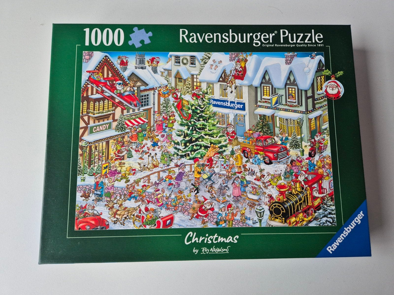 Ravensburger Kerstpuzzel 1000 stukjes - Ray's Comic Series, Hobby en Vrije tijd, Denksport en Puzzels, Ophalen of Verzenden, 500 t/m 1500 stukjes