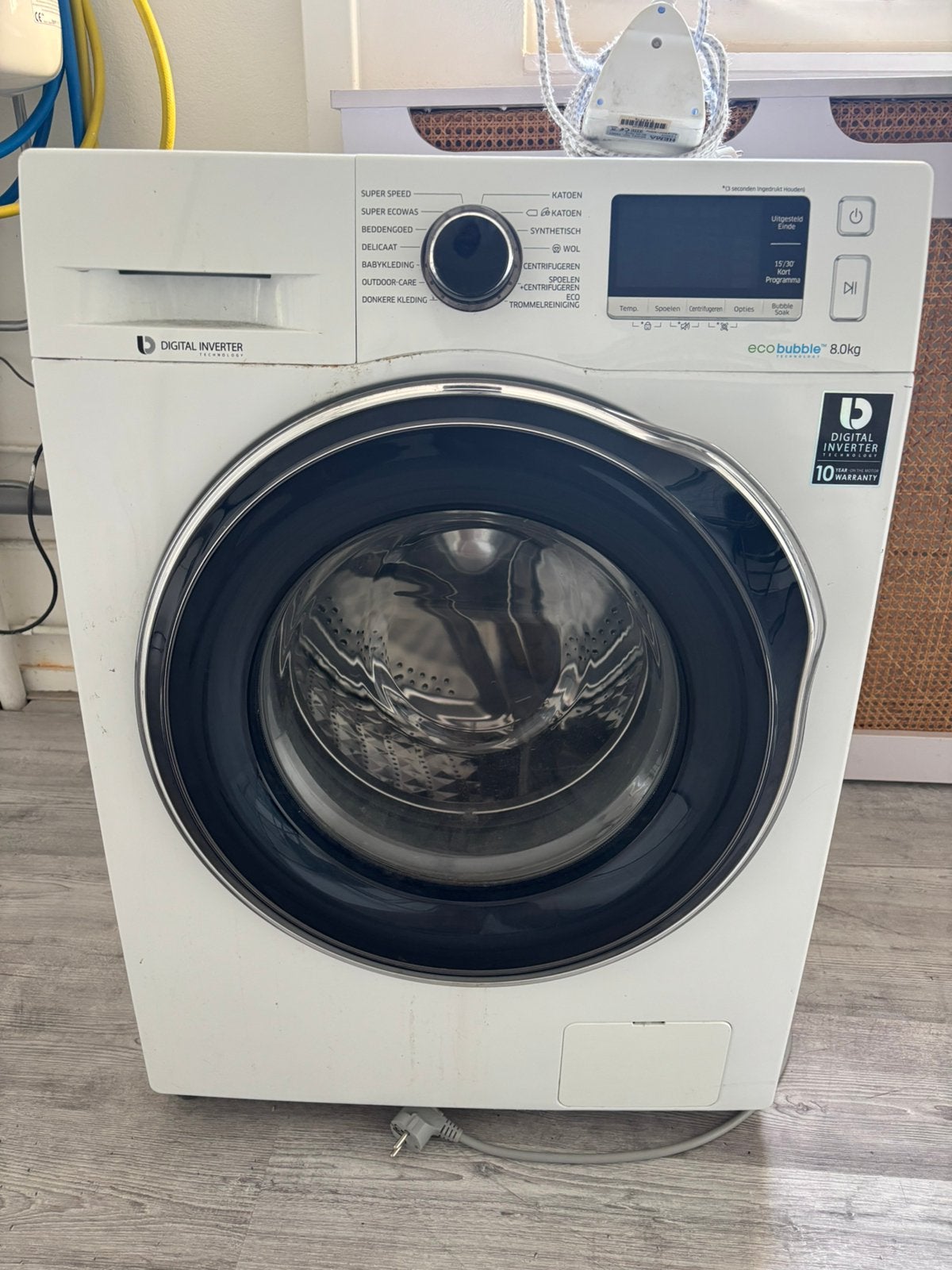 Samsung EcoBubble 8 kg wasmachine, Ophalen, Gebruikt