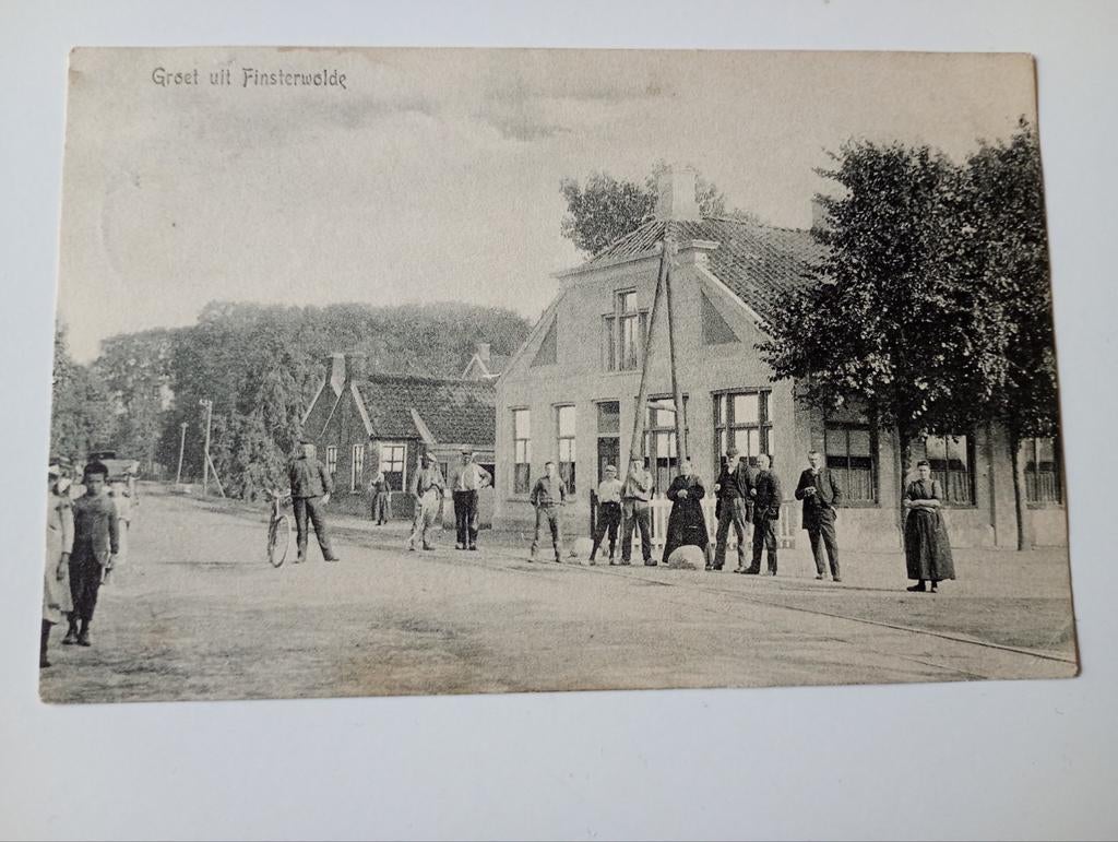 Finsterwolde 1908, Ophalen of Verzenden, Voor 1920, Gelopen, Groningen