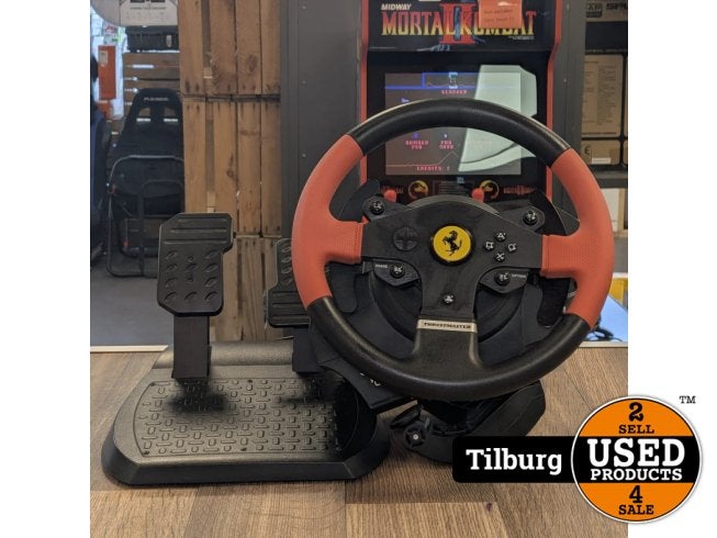 Thrustmaster T150 Ferrari Edition Incl stuur & Pedalen, Thrustmaster, Zo goed als nieuw, https://support.thrustmaster.com/en/contact-en/