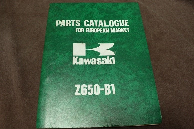 Kwasaki Z650-B1 1976 motorcycle parts catalogue Z 650, Motoren, Handleidingen en Instructieboekjes, Ophalen of Verzenden, Kawasaki