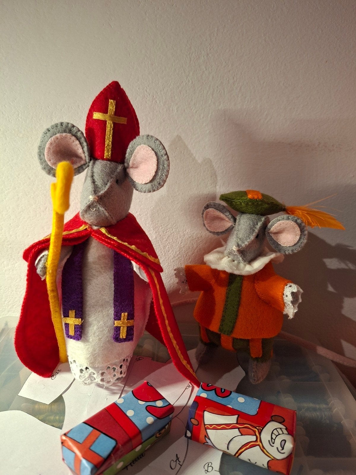 Sint en Piet van wolvilt, Diversen, Verzenden, Nieuw