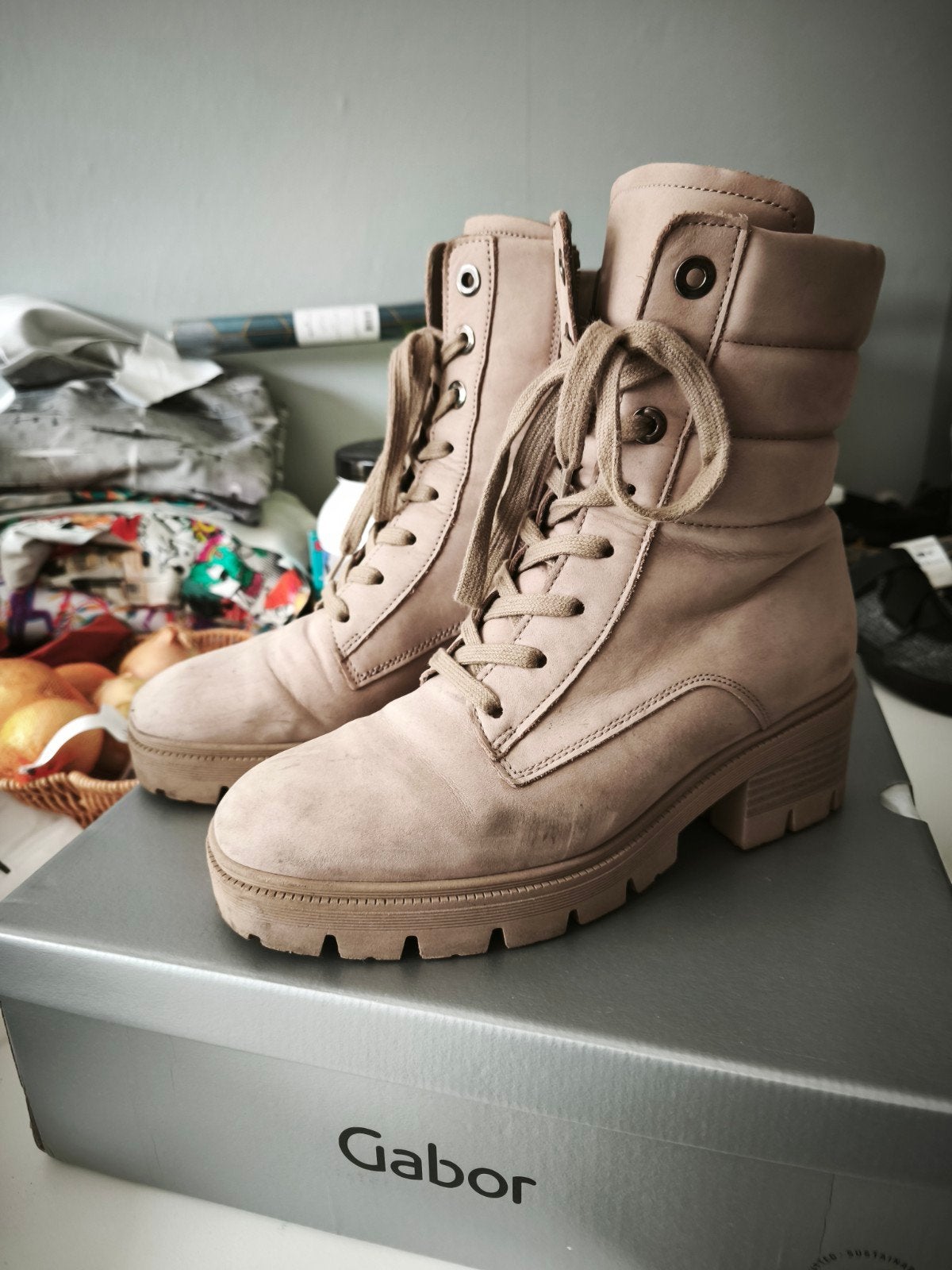 Gabor boots mt 38., Beige, Lage of Enkellaarzen, Gabor, Ophalen of Verzenden