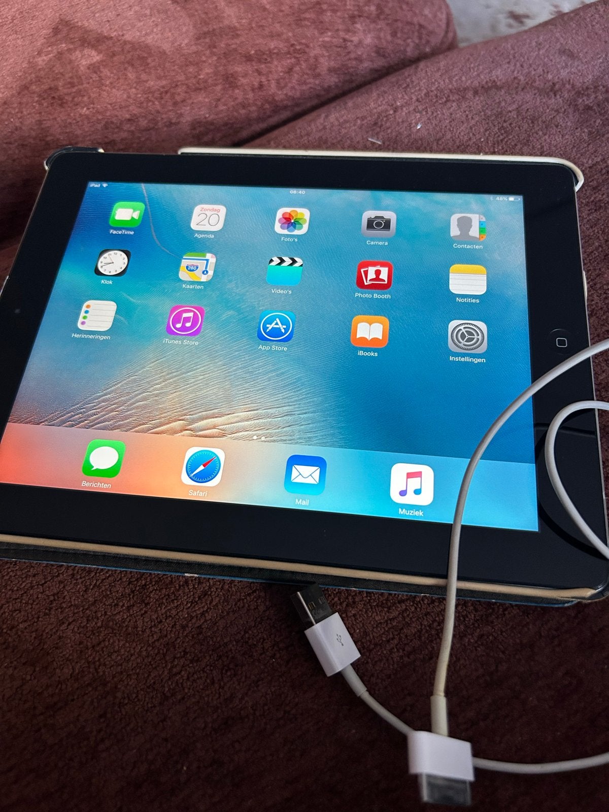 Apple iPad A1416 16GB - Wi-Fi - Inclusief hoes, Computers en Software, Gebruikt, Apple iPad, Ophalen of Verzenden, 16 GB